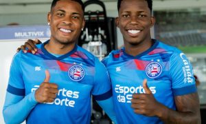 (Caio Roque e Ruan Pablo, jogadores do sub-20 do Bahia / Foto: Divulgação EC Bahia)