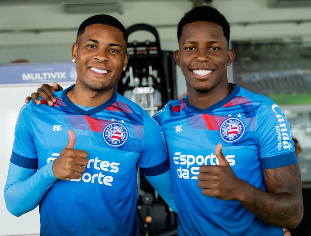 (Caio Roque e Ruan Pablo, jogadores do sub-20 do Bahia / Foto: Divulgação EC Bahia)