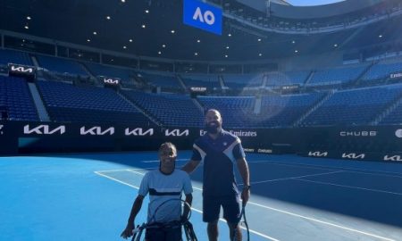 Ymanitu Silva no Australian Open (Foto: Divulgação)