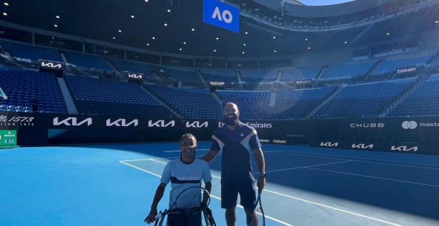 Ymanitu Silva no Australian Open (Foto: Divulgação)