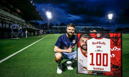 Eduardo Sasha, jogador do Red Bull Bragantino. (Foto: Ari Ferreira/Red Bull Bragantino)