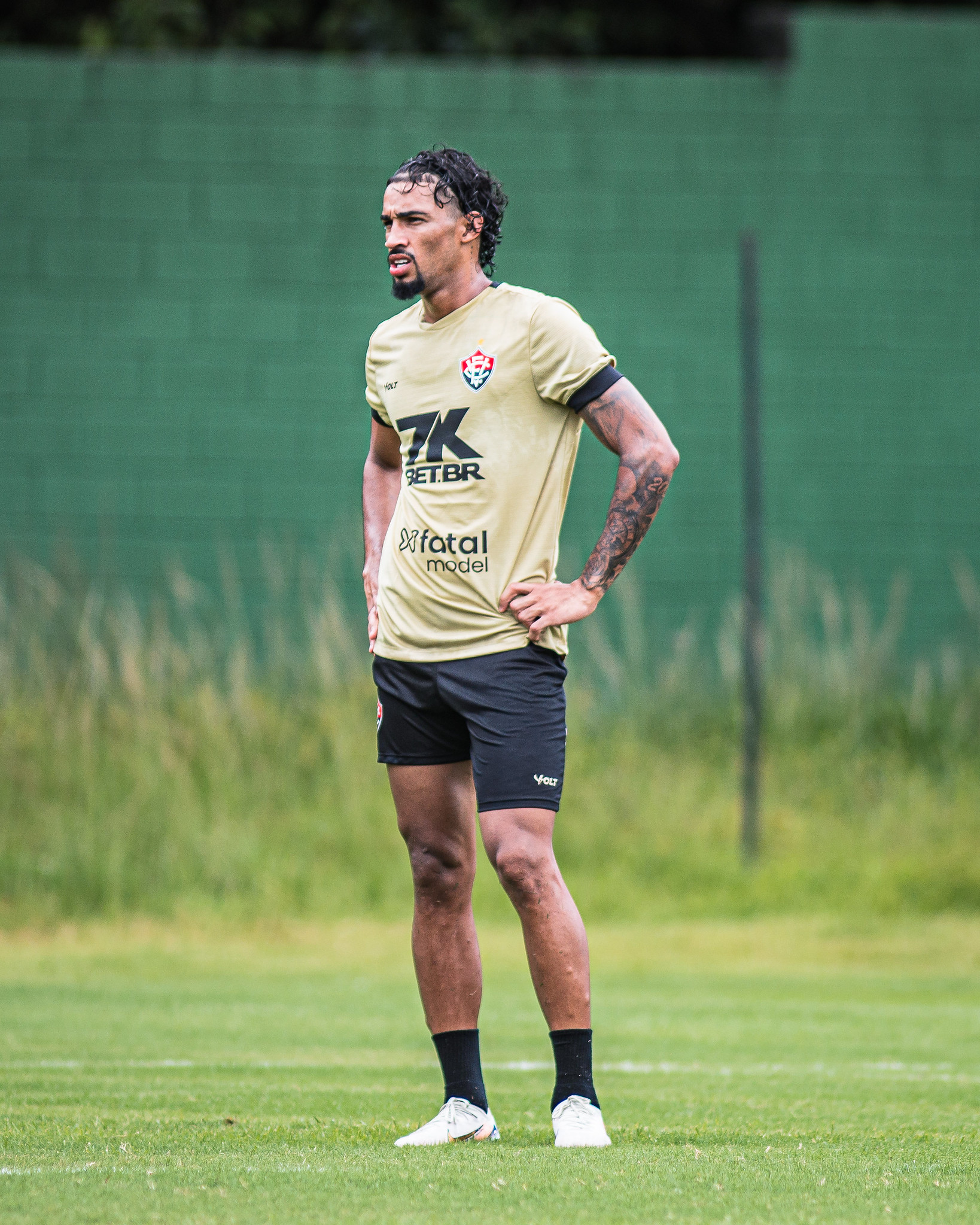 Fabri, em treino pelo Vitória. (Foto: Victor Ferreira/ECV)