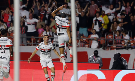 Oscar e Lucas. (Foto de Rubens Chiri, Paulo Pinto e Miguel Schincariol/Saopaulofc.net)