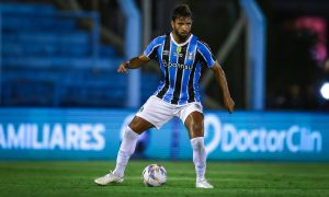 Pepê em atuação pelo Grêmio. (Foto: Lucas Uebel/GFBPA)