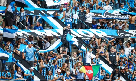 Torcida do Grêmio presente na Arena. (Foto: Lucas Uebel/GFBPA)