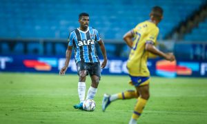 Jemerson em atuação pelo Grêmio. (Foto: Lucas Uebel/GFBPA)