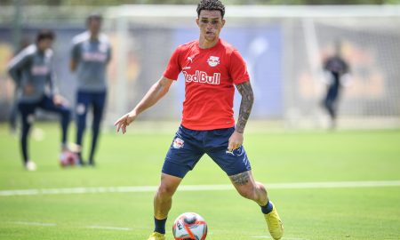 Gustavo Neves, jogador do Red Bull Bragantino. (Foto: Ari Ferreira/Red Bull Bragantino)