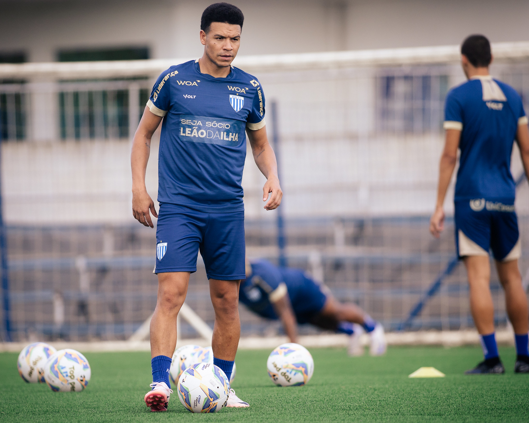 Marquinhos Gabriel em treino pelo Avaí. (Foto: Guilherme Griebeler/AFC)