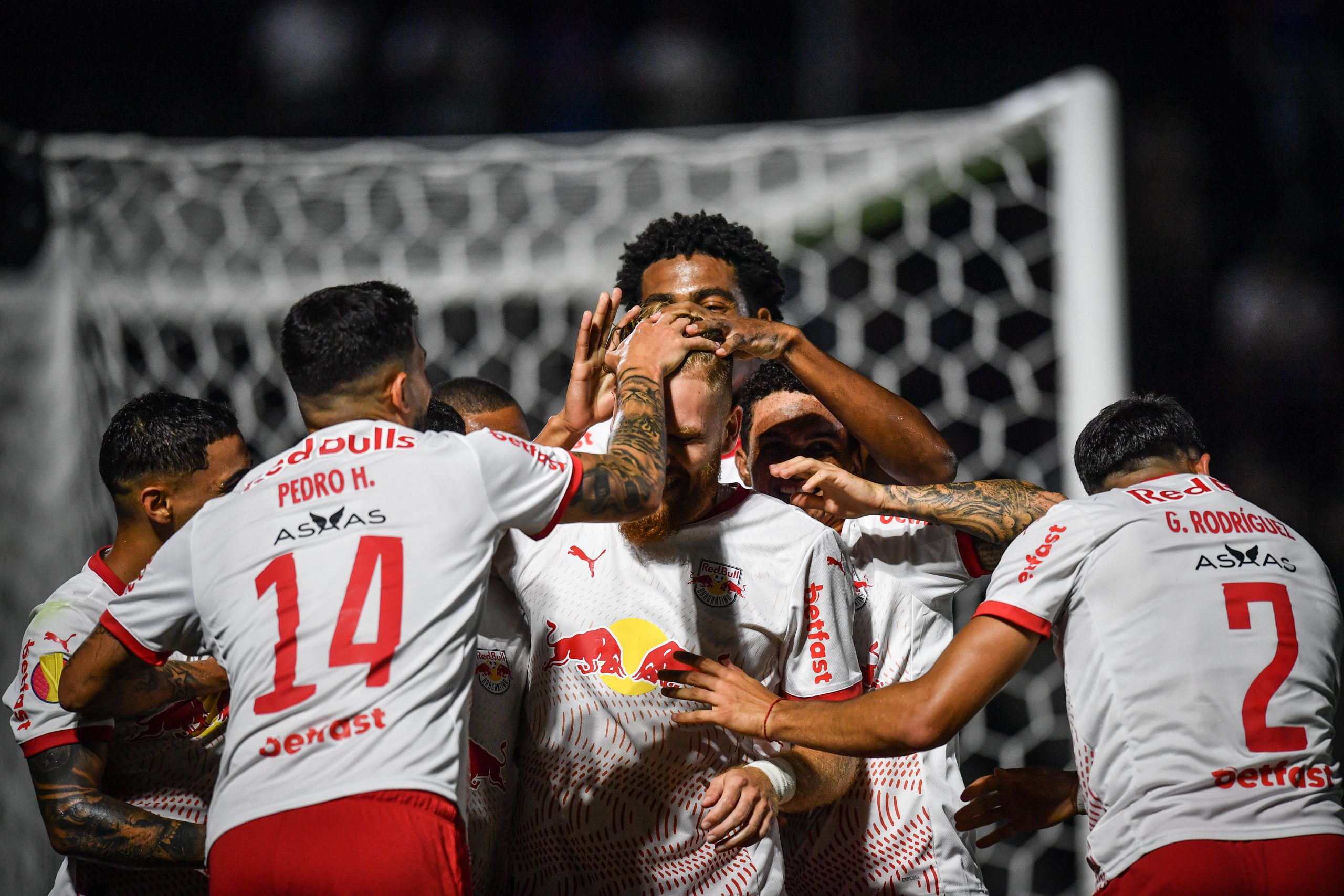 Jogadores do Red Bull Bragantino. (Foto: Ari Ferreira/Red Bull Bragantino)