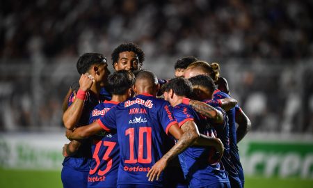 Jogadores do Red Bull Bragantino. (Foto: Ari Ferreira/Red Bull Bragantino)