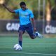 Amuzu em treino pelo Grêmio. (Foto: Lucas Uebel/GFBPA)