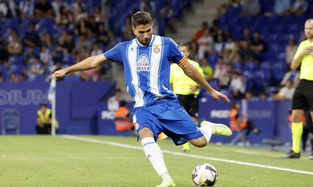 Leandro Cabrera em atuação pelo Espanyol. (Foto: Reprodução/Espanyol)