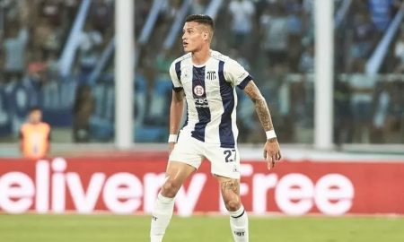 Juan Portillo com a camisa do Talleres. (Foto: Reprodução)