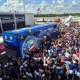 Torcida do Bahia no aeroporto de Salvador. (Foto: Reprodução/ECB)