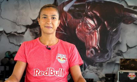 Ana Carla, reforço das Bragantino. (Foto: Felipe Oliveira/Red Bull Bragantino)