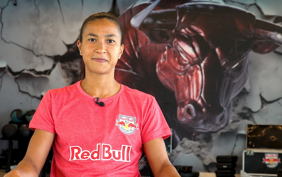 Ana Carla, reforço das Bragantino. (Foto: Felipe Oliveira/Red Bull Bragantino)