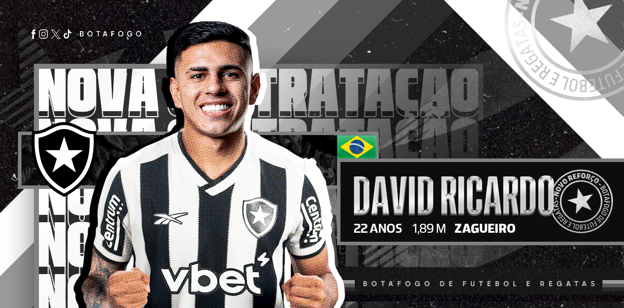 David Ricardo. (Foto:Divulgação/Botafogo)