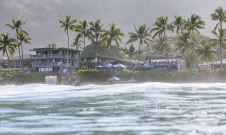 Evento da WSL em Pipeline. (Foto: Brent Bielmann / WSL)