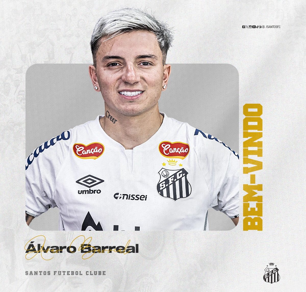 Alváro Barreal (Foto: Divulgação/Santos FC)