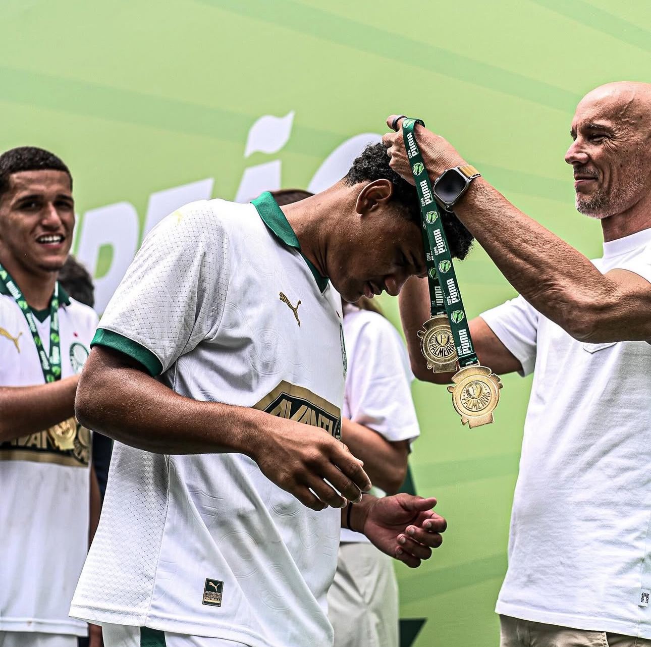 Lucas Gabriel durante a entrega das medalhas da Copa Puma (Foto: Divulgação/ S.E.P).