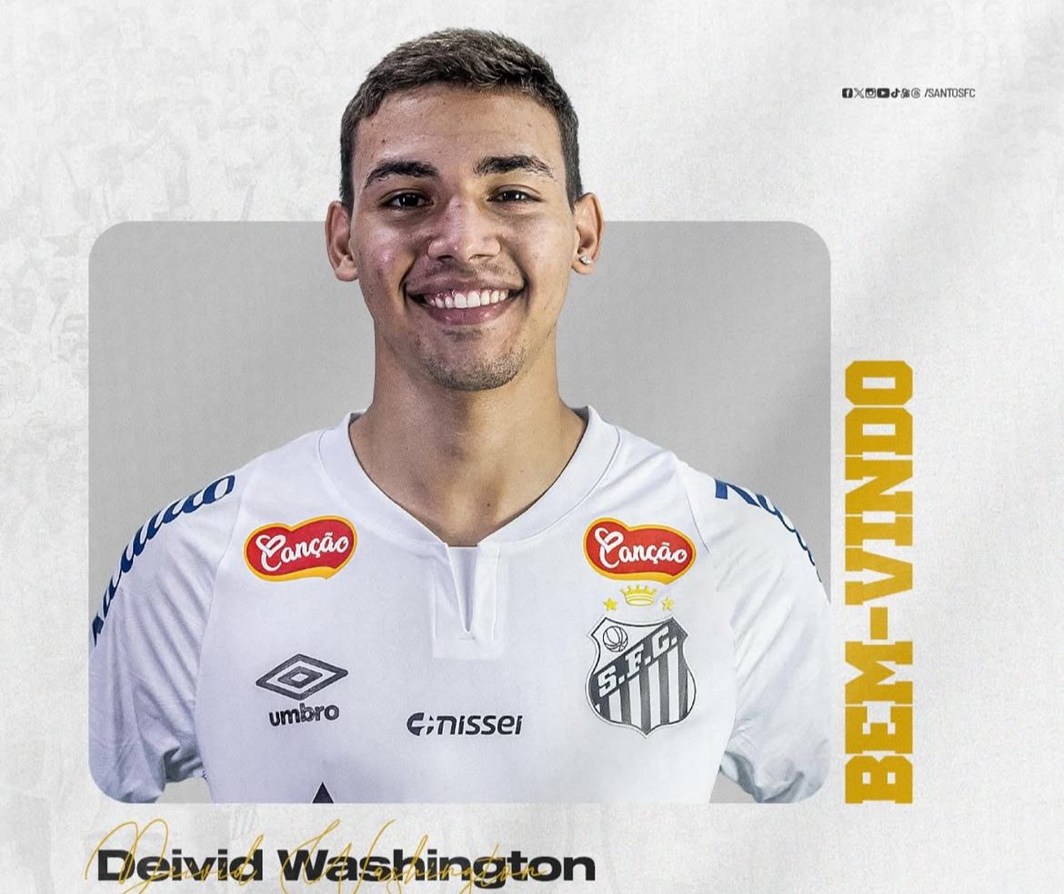 Santos oficializa a volta de Deivid Washington (Foto: Reprodução/ Santos FC.)