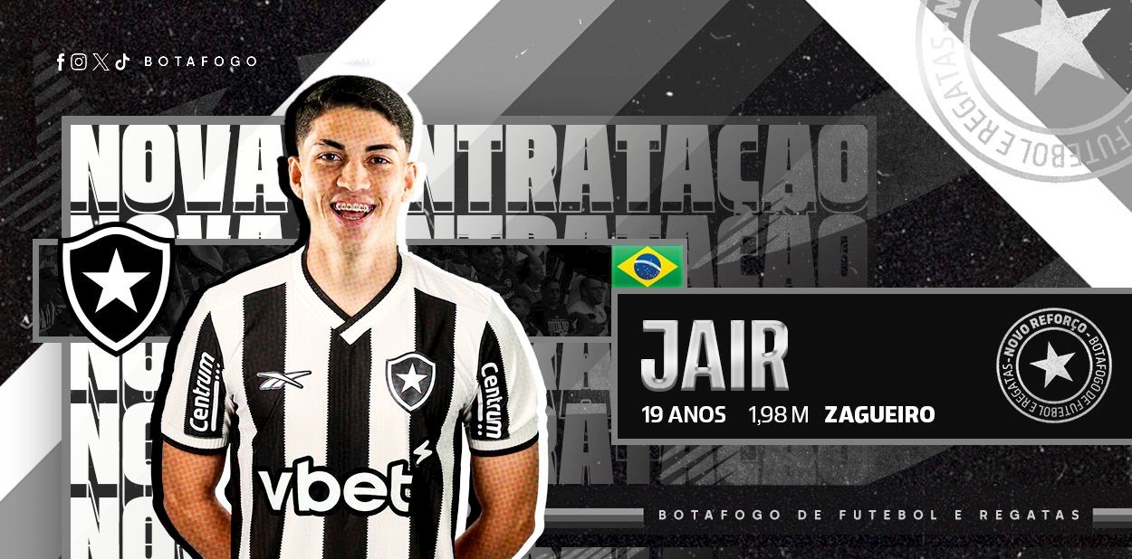 Jair Botafogo. (Foto:Divulgação/Botafogo)