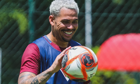 Luciano no treino do São Paulo em 2025 (Foto: Erico Leonan / saopaulofc.net)