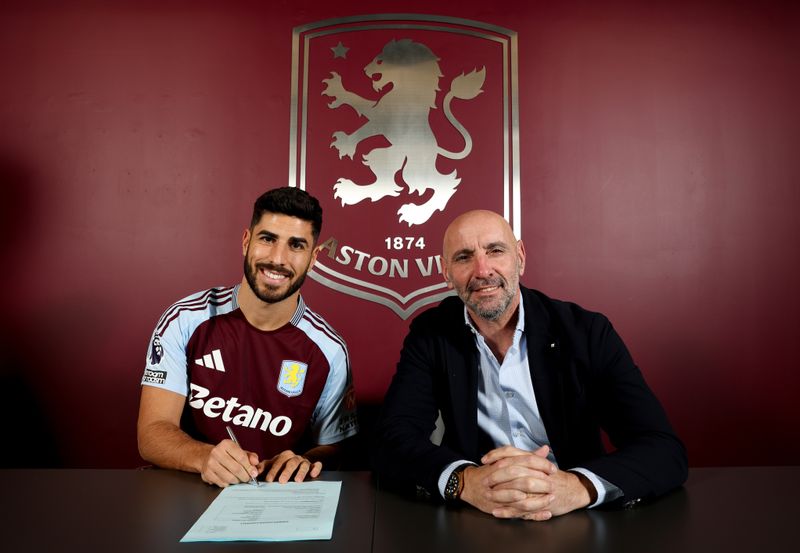 Marco Asensio. (Foto:Divulgação/Aston Villa)