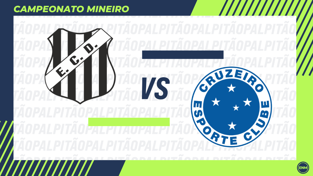 Democrata x Cruzeiro 8ª rodada do Campeonato Mineiro 2025 (Arte:ENM)