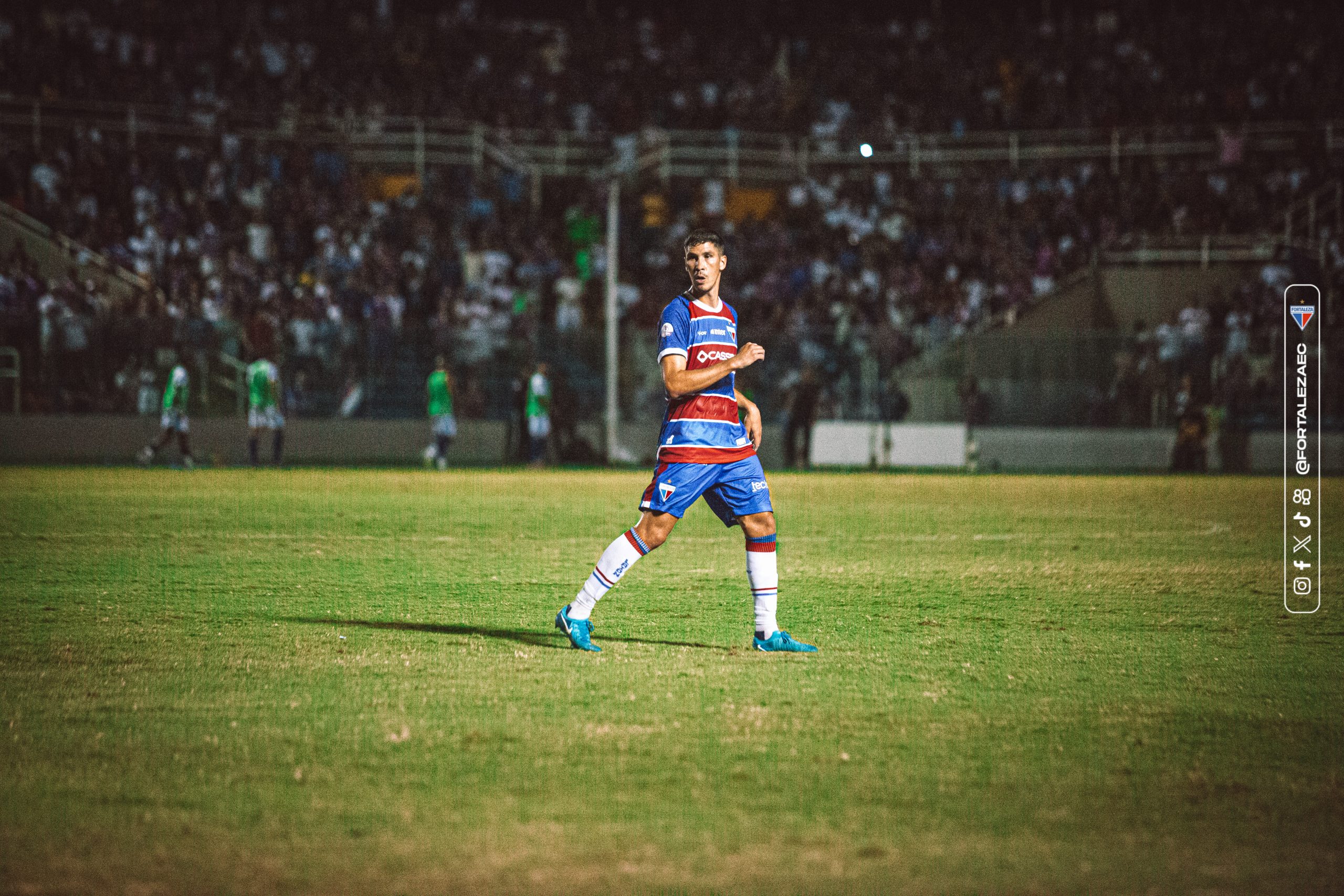 Tomás Cardona em ação pelo Fortaleza. (Foto: João Moura/FEC)