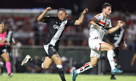 Calleri no jogo contra a Ponte Preta (Créditos: Paulo Pinto / São Paulo FC)