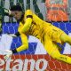 Hugo Souza defende pênalti pelo Corinthians (Foto: Rodrigo Coca/Agência Corinthians)