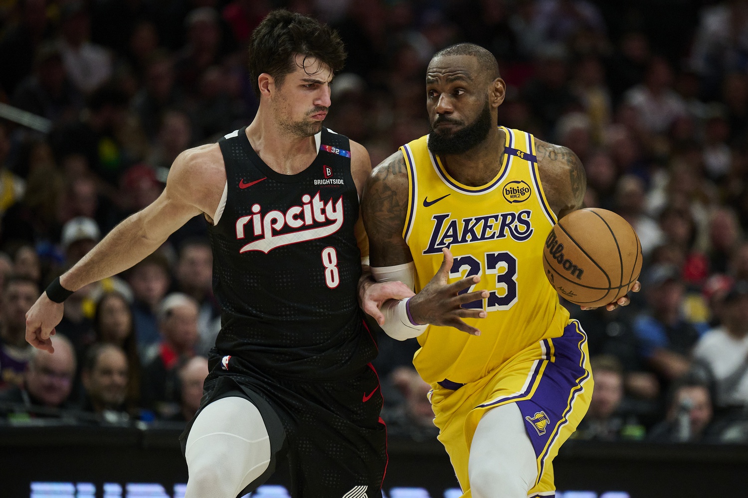 Lebron James na vitória do Los Angeles Lakers