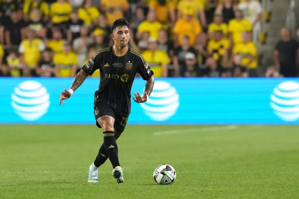 Cristian Olivera em atuação pelo LAFC, da MLS. (Foto: Jason Mowry/Getty Images)