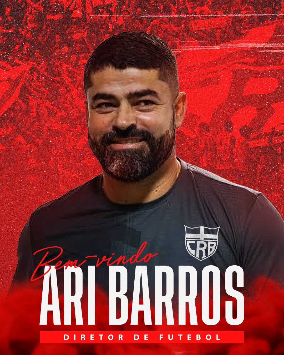 Ari Barros é anunciado no CRB. (Foto: Reprodução/CRB)