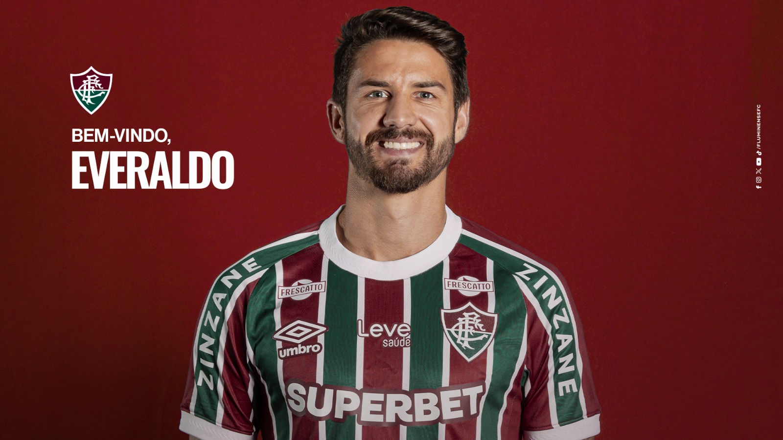 Everaldo é anunciado como reforço do Fluminense (Foto: Divulgação/FFC)