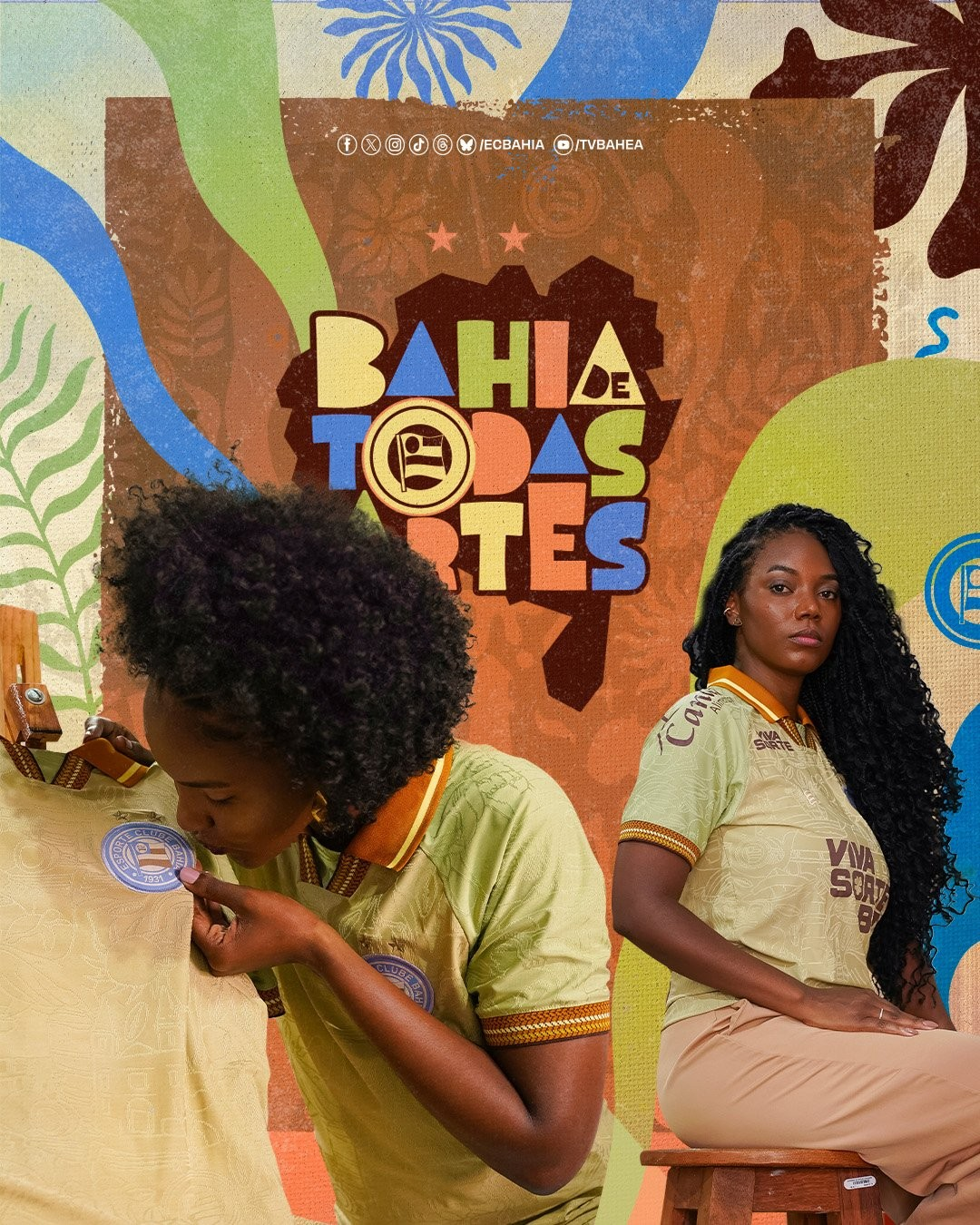 Lançamento da camisa ''Bahia de Todas As Artes'' (Foto: Reprodução/ECB)