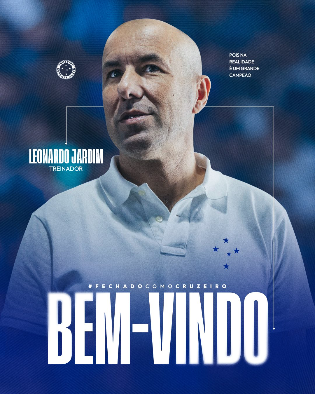 Leonardo Jardim é o novo técnico do Cruzeiro. (Foto: Divulgação / Cruzeiro)