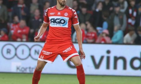 João Silva atuando pelo Kortrijk. (Foto: Reprodução)