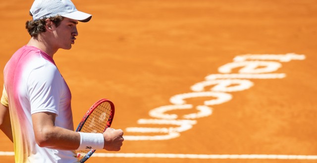 João Fonseca vibra (Foto: @argentinaopentennis / Ieb+ Argentina Open)