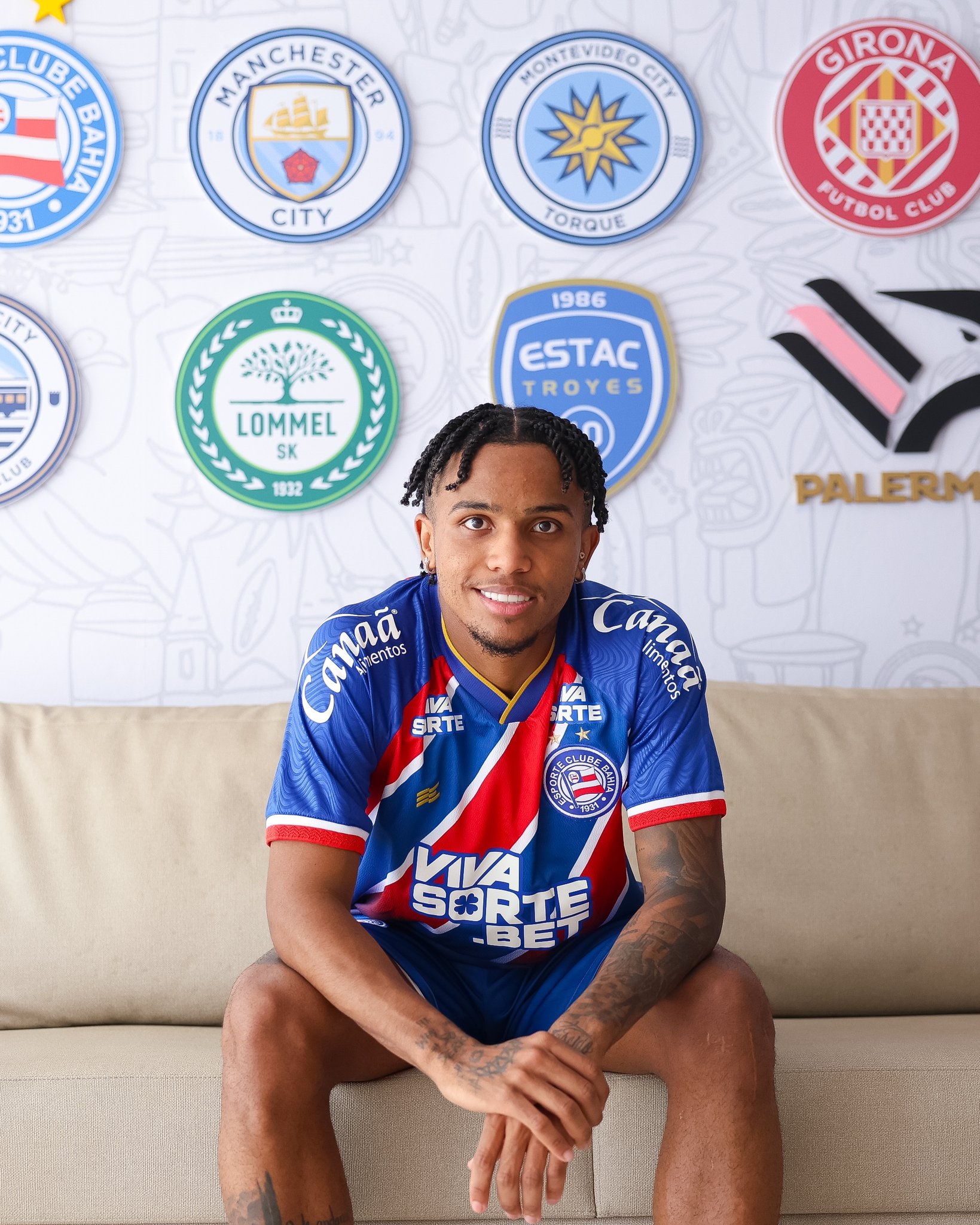 Kayky é anunciado pelo Bahia. (Foto: Reprodução/ECB)