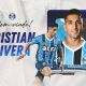 Grêmio anuncia a contratação de Cristian Olivera. (Foto: Reprodução/GFBPA)