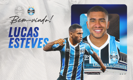 Grêmio anuncia Lucas Esteves. (Foto: Reprodução/GFBPA)