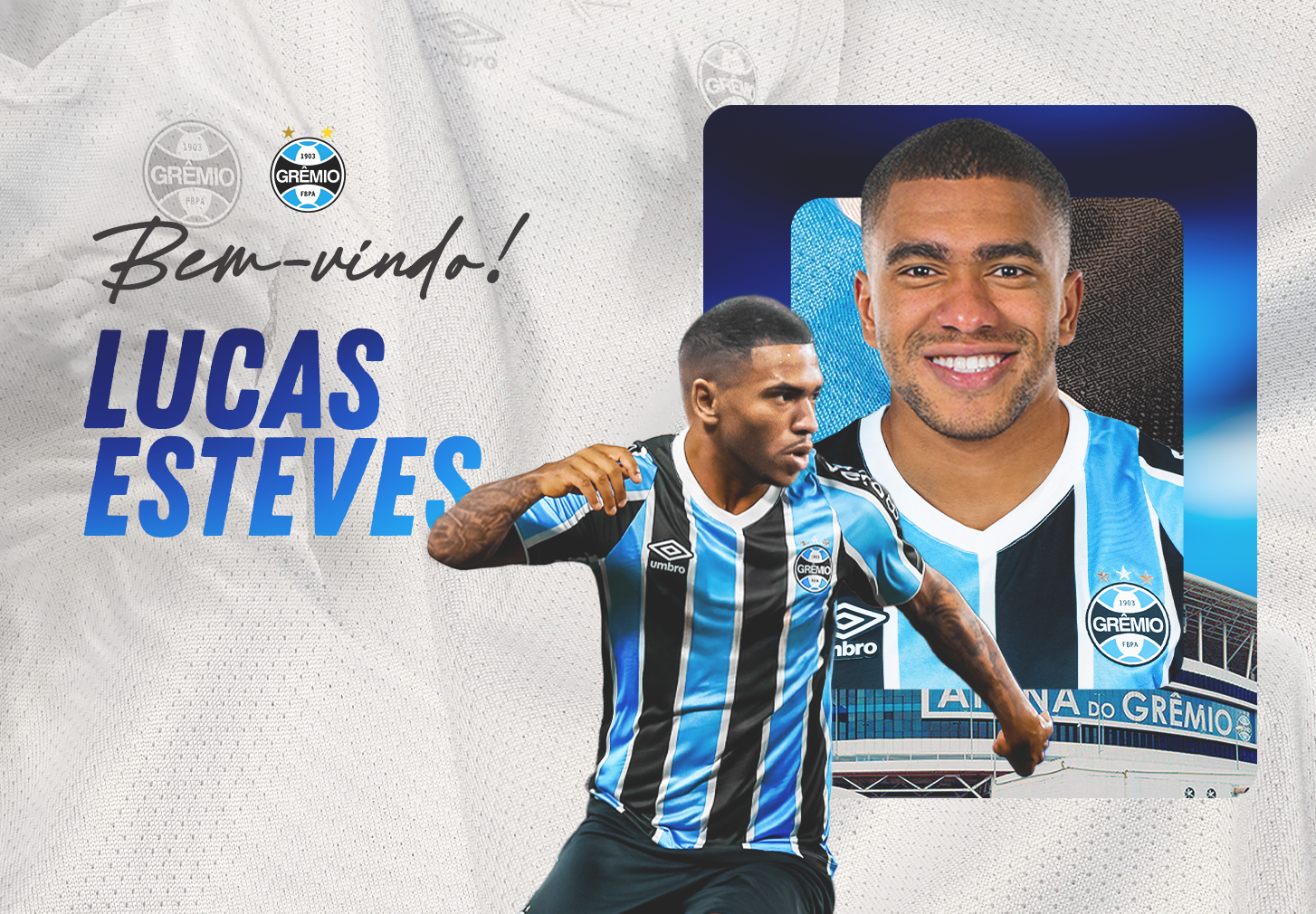 Grêmio anuncia Lucas Esteves. (Foto: Reprodução/GFBPA)