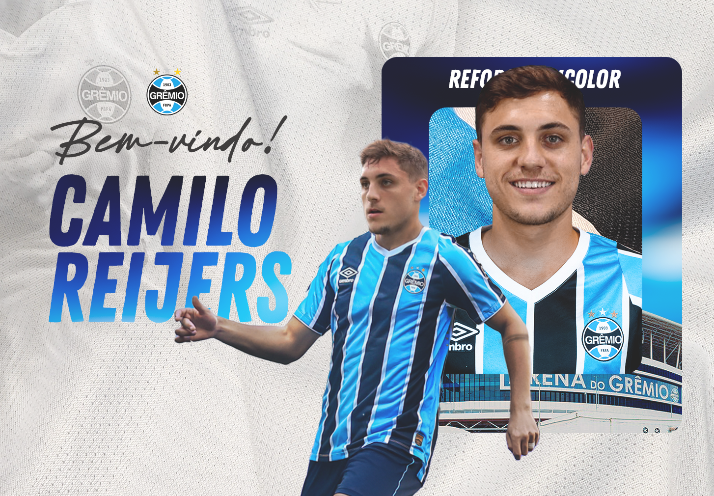 Grêmio anuncia Camilo Reijers. (Foto: Reprodução/GFBPA)