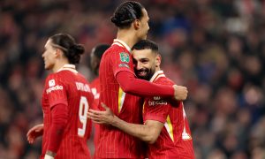 Salah e Van Dijk. (Foto: Carl Recine/Getty Images)