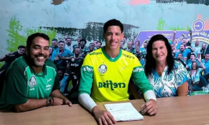 Alexandre Gabini assina com o Palmeiras. (Foto: Reprodução/CRB)