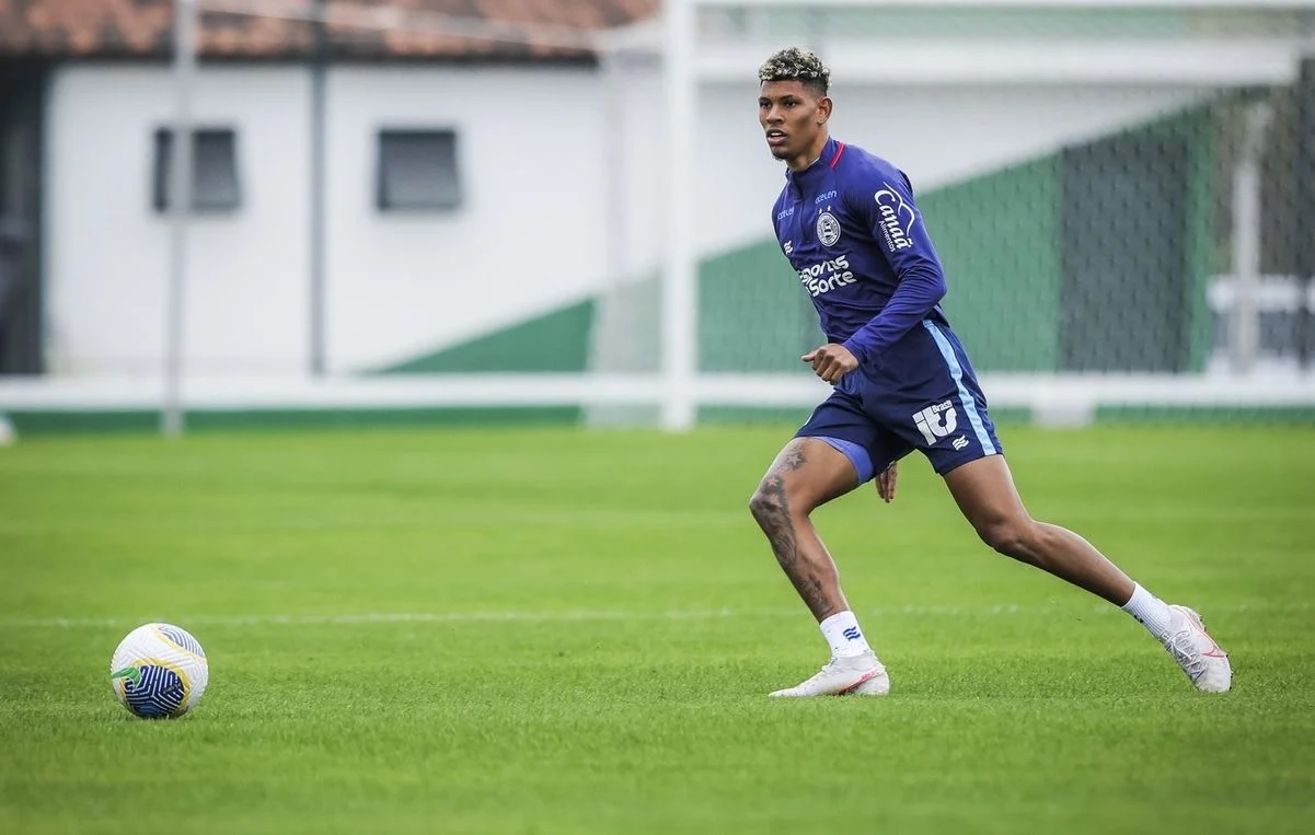 Marcos Victor em treino pelo Bahia. (Foto: Rafael Rodrigues/ECB)