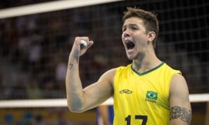 Murilo Radke em ação pela Seleção Brasileira