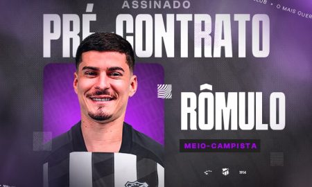 Rômulo é anunciado pelo Ceará. (Foto: Reprodução/CSC)